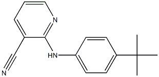 2-[(4-tert-butylphenyl)amino]pyridine-3-carbonitrile Struktur