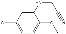 2-[(5-chloro-2-methoxyphenyl)amino]acetonitrile Struktur