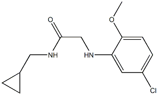 2-[(5-chloro-2-methoxyphenyl)amino]-N-(cyclopropylmethyl)acetamide Struktur