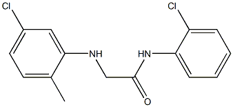 2-[(5-chloro-2-methylphenyl)amino]-N-(2-chlorophenyl)acetamide Struktur