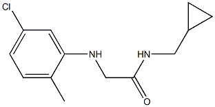 2-[(5-chloro-2-methylphenyl)amino]-N-(cyclopropylmethyl)acetamide Struktur