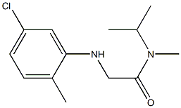 2-[(5-chloro-2-methylphenyl)amino]-N-methyl-N-(propan-2-yl)acetamide Struktur