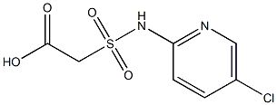 2-[(5-chloropyridin-2-yl)sulfamoyl]acetic acid Struktur