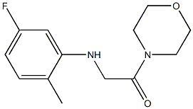 2-[(5-fluoro-2-methylphenyl)amino]-1-(morpholin-4-yl)ethan-1-one Struktur