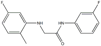 2-[(5-fluoro-2-methylphenyl)amino]-N-(3-fluorophenyl)acetamide Struktur