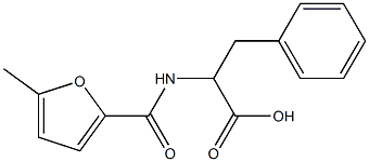 2-[(5-methylfuran-2-yl)formamido]-3-phenylpropanoic acid Struktur