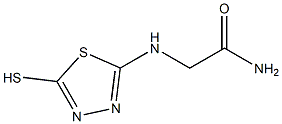 2-[(5-sulfanyl-1,3,4-thiadiazol-2-yl)amino]acetamide Struktur