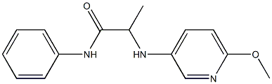 2-[(6-methoxypyridin-3-yl)amino]-N-phenylpropanamide Struktur