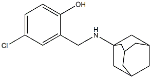 2-[(adamantan-1-ylamino)methyl]-4-chlorophenol Struktur