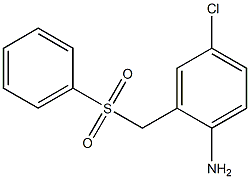 2-[(benzenesulfonyl)methyl]-4-chloroaniline Struktur