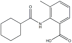 2-[(cyclohexylcarbonyl)amino]-3-methylbenzoic acid Struktur