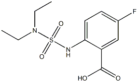 2-[(diethylsulfamoyl)amino]-5-fluorobenzoic acid Struktur