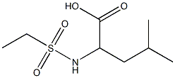 2-[(ethylsulfonyl)amino]-4-methylpentanoic acid Struktur