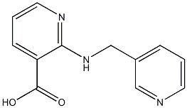 2-[(pyridin-3-ylmethyl)amino]pyridine-3-carboxylic acid Struktur