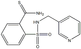 2-[(pyridin-3-ylmethyl)sulfamoyl]benzene-1-carbothioamide Struktur