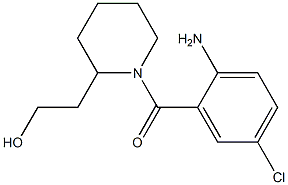 2-[1-(2-amino-5-chlorobenzoyl)piperidin-2-yl]ethanol Struktur