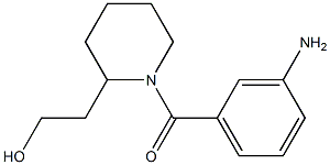 2-[1-(3-aminobenzoyl)piperidin-2-yl]ethanol Struktur