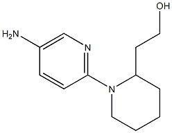 2-[1-(5-aminopyridin-2-yl)piperidin-2-yl]ethanol Struktur