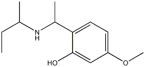 2-[1-(butan-2-ylamino)ethyl]-5-methoxyphenol Struktur