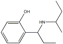 2-[1-(butan-2-ylamino)propyl]phenol Struktur