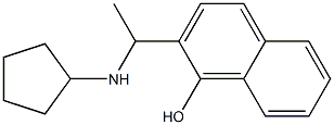 2-[1-(cyclopentylamino)ethyl]naphthalen-1-ol Struktur