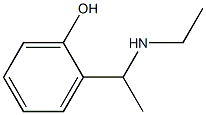 2-[1-(ethylamino)ethyl]phenol Struktur