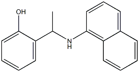 2-[1-(naphthalen-1-ylamino)ethyl]phenol Struktur