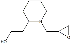 2-[1-(oxiran-2-ylmethyl)piperidin-2-yl]ethanol Struktur