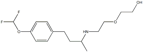 2-[2-({4-[4-(difluoromethoxy)phenyl]butan-2-yl}amino)ethoxy]ethan-1-ol Struktur