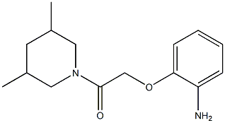 2-[2-(3,5-dimethylpiperidin-1-yl)-2-oxoethoxy]aniline Struktur