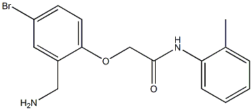 2-[2-(aminomethyl)-4-bromophenoxy]-N-(2-methylphenyl)acetamide Struktur