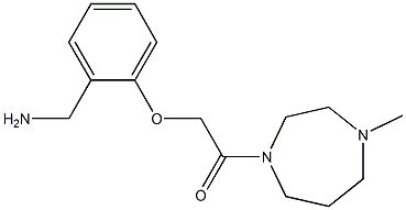 2-[2-(aminomethyl)phenoxy]-1-(4-methyl-1,4-diazepan-1-yl)ethan-1-one Struktur