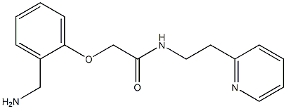 2-[2-(aminomethyl)phenoxy]-N-(2-pyridin-2-ylethyl)acetamide Struktur