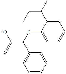 2-[2-(butan-2-yl)phenoxy]-2-phenylacetic acid Struktur