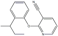 2-[2-(butan-2-yl)phenoxy]pyridine-3-carbonitrile Struktur