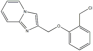 2-[2-(chloromethyl)phenoxymethyl]imidazo[1,2-a]pyridine Struktur