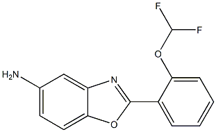 2-[2-(difluoromethoxy)phenyl]-1,3-benzoxazol-5-amine Struktur