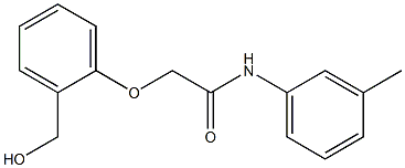 2-[2-(hydroxymethyl)phenoxy]-N-(3-methylphenyl)acetamide Struktur