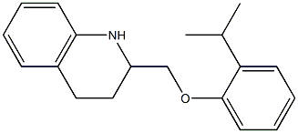 2-[2-(propan-2-yl)phenoxymethyl]-1,2,3,4-tetrahydroquinoline Struktur