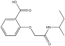 2-[2-(sec-butylamino)-2-oxoethoxy]benzoic acid Struktur