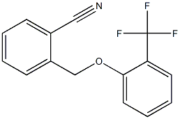 2-[2-(trifluoromethyl)phenoxymethyl]benzonitrile Struktur