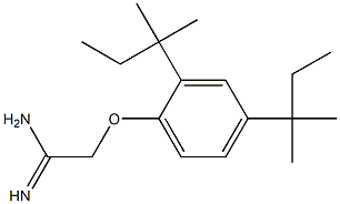 2-[2,4-bis(2-methylbutan-2-yl)phenoxy]ethanimidamide Struktur