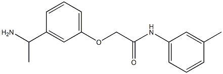 2-[3-(1-aminoethyl)phenoxy]-N-(3-methylphenyl)acetamide Struktur