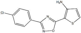 2-[3-(4-chlorophenyl)-1,2,4-oxadiazol-5-yl]thiophen-3-amine Struktur