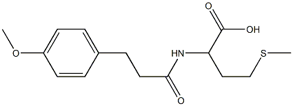 2-[3-(4-methoxyphenyl)propanamido]-4-(methylsulfanyl)butanoic acid Struktur