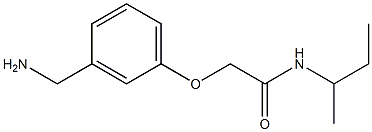 2-[3-(aminomethyl)phenoxy]-N-(sec-butyl)acetamide Struktur