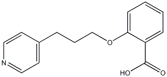 2-[3-(pyridin-4-yl)propoxy]benzoic acid Struktur