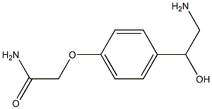 2-[4-(2-amino-1-hydroxyethyl)phenoxy]acetamide Struktur