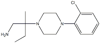 2-[4-(2-chlorophenyl)piperazin-1-yl]-2-methylbutan-1-amine Struktur