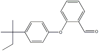 2-[4-(2-methylbutan-2-yl)phenoxy]benzaldehyde Struktur